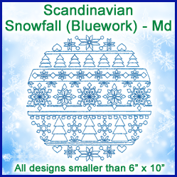 A Scandinavian Snowfall (Bluework) Design Pack