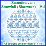 A Scandinavian Snowfall (Bluework) Design Pack