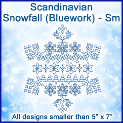 A Scandinavian Snowfall (Bluework) Design Pack