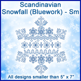 A Scandinavian Snowfall (Bluework) Design Pack