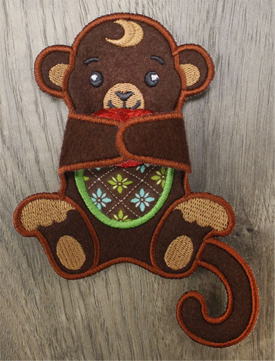 Monkey Candy Hugger (In-the-Hoop)