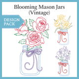 A Blooming Mason Jars (Vintage) Design Pack