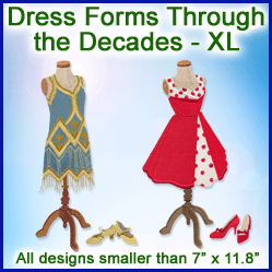 A Dress Forms Through the Decades Design Pack