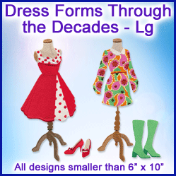 A Dress Forms Through the Decades Design Pack