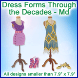 A Dress Forms Through the Decades Design Pack