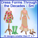 A Dress Forms Through the Decades Design Pack