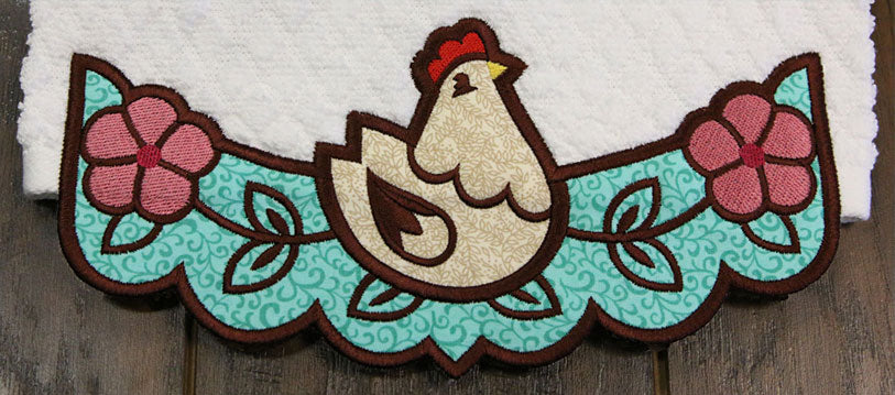Country Cluck Border (Edgy Applique)