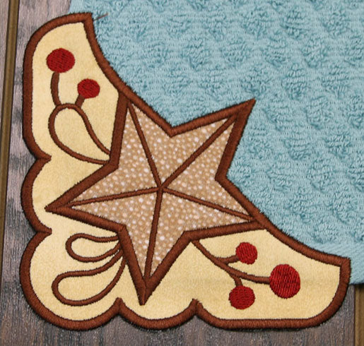 Barn Star Corner - Left (Edgy Applique)