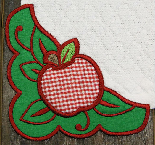Country Apple Corner - Left (Edgy Applique)