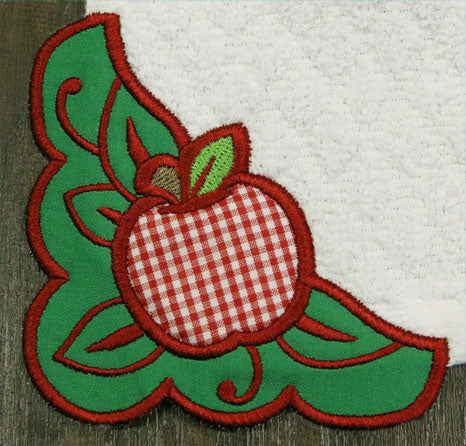 Country Apple Corner - Left (Edgy Applique)