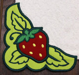 Country Strawberry Corner - Left (Edgy Applique)