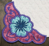 Country Flower Corner - Left (Edgy Applique)