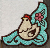 Country Cluck Corner - Right (Edgy Applique)