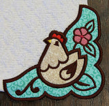 Country Cluck Corner - Right (Edgy Applique)