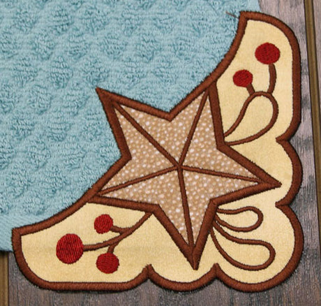 Barn Star Corner - Right (Edgy Applique)