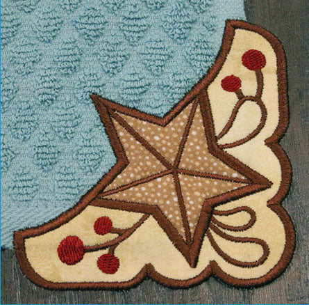 Barn Star Corner - Right (Edgy Applique)