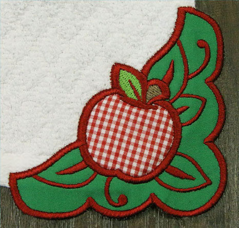 Country Apple Corner - Right (Edgy Applique)