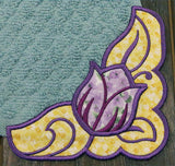 Country Tulip Corner - Right (Edgy Applique)