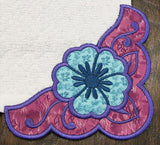 Country Flower Corner - Right (Edgy Applique)