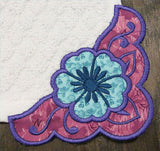 Country Flower Corner - Right (Edgy Applique)