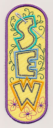 SEW Bookmark (In-the-Hoop)