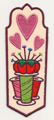Sewing Supplies Bookmark (In-the-Hoop)