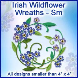 A Irish Wildflower Wreaths Design Pack