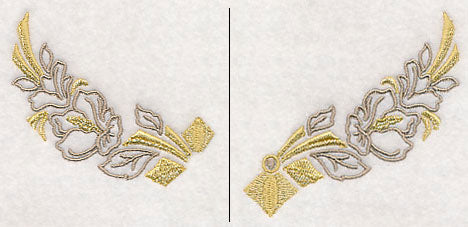 Art Deco Floral Neckline (Crewneck) (Split)