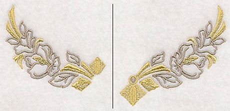 Art Deco Floral Neckline (Crewneck) (Split)