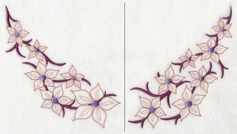 Blooming Blossoms Neckline (V-Neck) (Split)