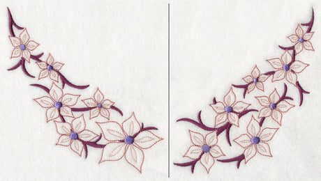 Blooming Blossoms Neckline (V-Neck) (Split)