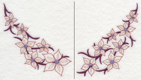 Blooming Blossoms Neckline (V-Neck) (Split)