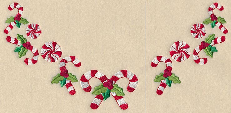 Candy Cane Neckline (V-Neck) (Split)