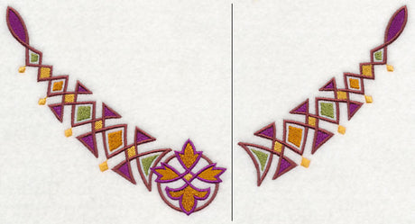 Celtic Diamonds Neckline (V-Neck) (Split)