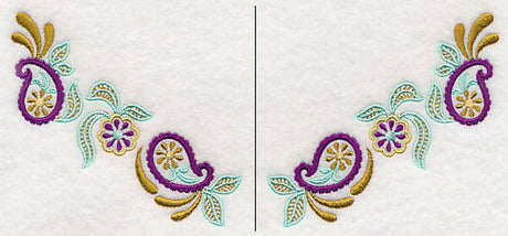 Daisy Paisley Neckline (V-Neck) (Split)