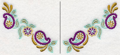 Daisy Paisley Neckline (V-Neck) (Split)