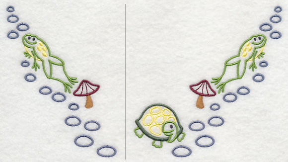 Frog and Turtle Neckline (V-Neck) (Split)