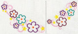 Flowers and Stars Neckline (V-Neck) (Split)