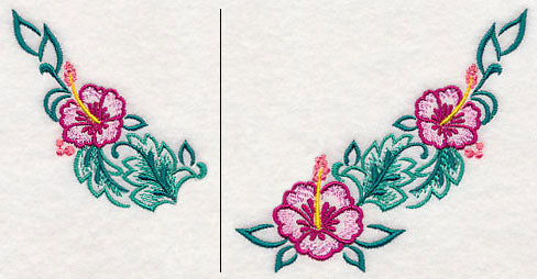 Hibiscus Neckline (V-Neck) (Split)