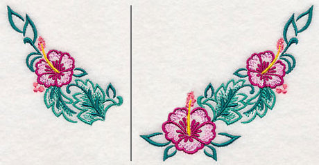 Hibiscus Neckline (V-Neck) (Split)