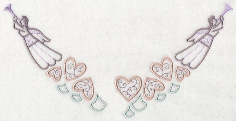 Heavenly Hearts Neckline (Crewneck) (Split)