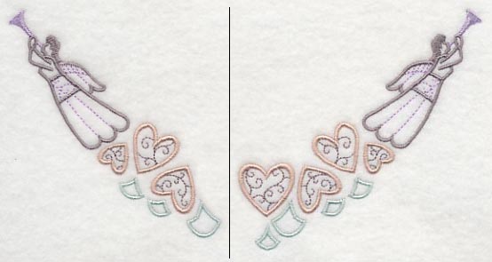 Heavenly Hearts Neckline (Crewneck) (Split)