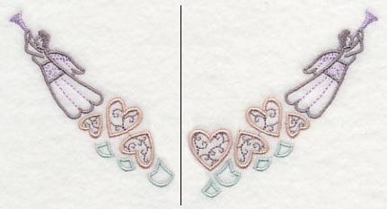 Heavenly Hearts Neckline (Crewneck) (Split)