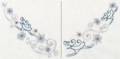 Icy Reindeer Neckline (V-Neck) (Split)