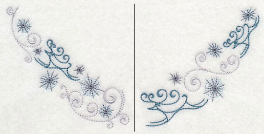 Icy Reindeer Neckline (V-Neck) (Split)