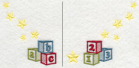 Letter Blocks Neckline (V-Neck) (Split)