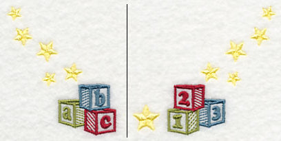 Letter Blocks Neckline (V-Neck) (Split)