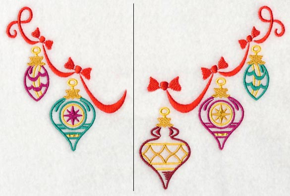 Ornament Neckline (V-Neck) (Split)