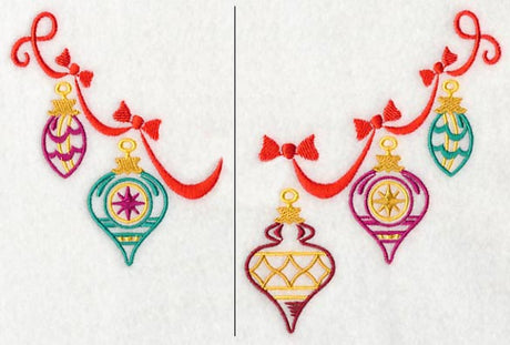 Ornament Neckline (V-Neck) (Split)