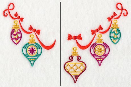 Ornament Neckline (V-Neck) (Split)